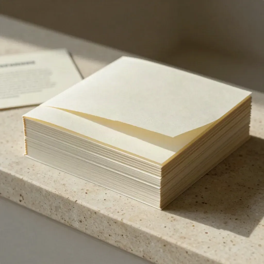 Beginner trading course kit with open paper sleeve, dividers, and stepped lesson box on pale stone.