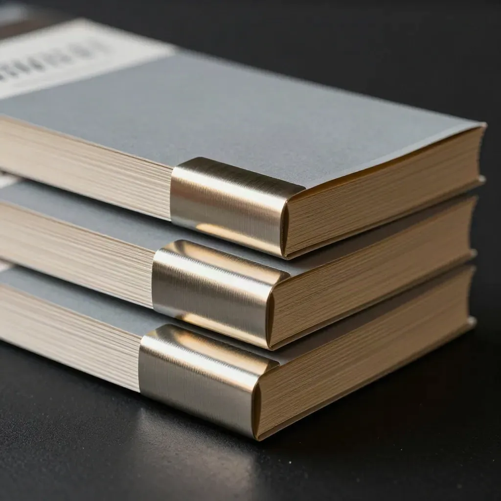 Stacked trader bundle packs with metal clip on a dark studio surface, gold-lit and dramatic.